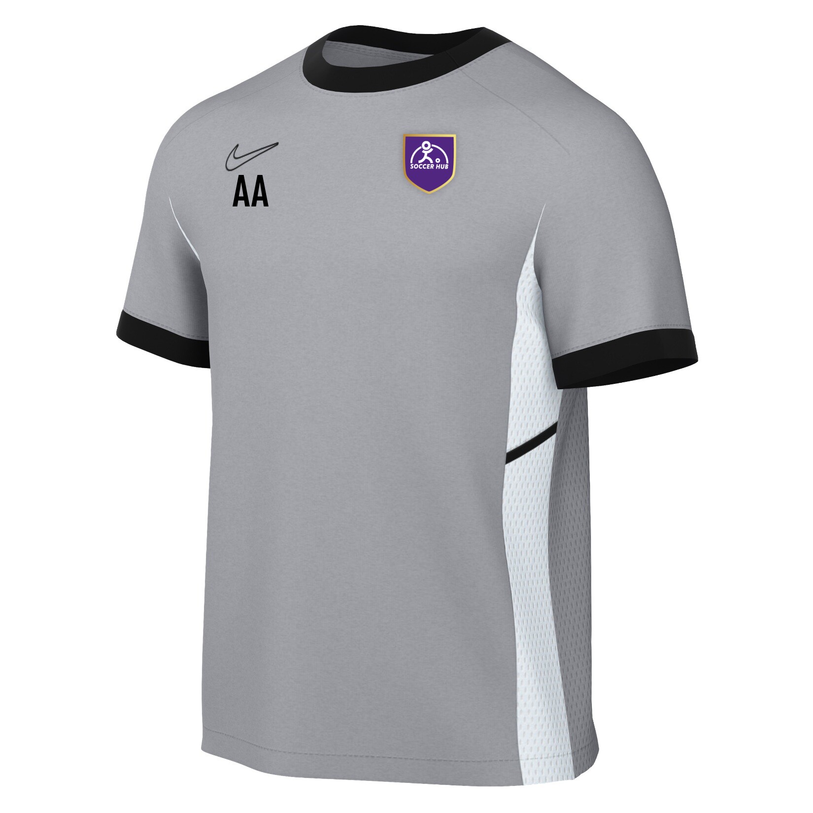 Coaches Training Shirt - Wolf Grey/Black/White