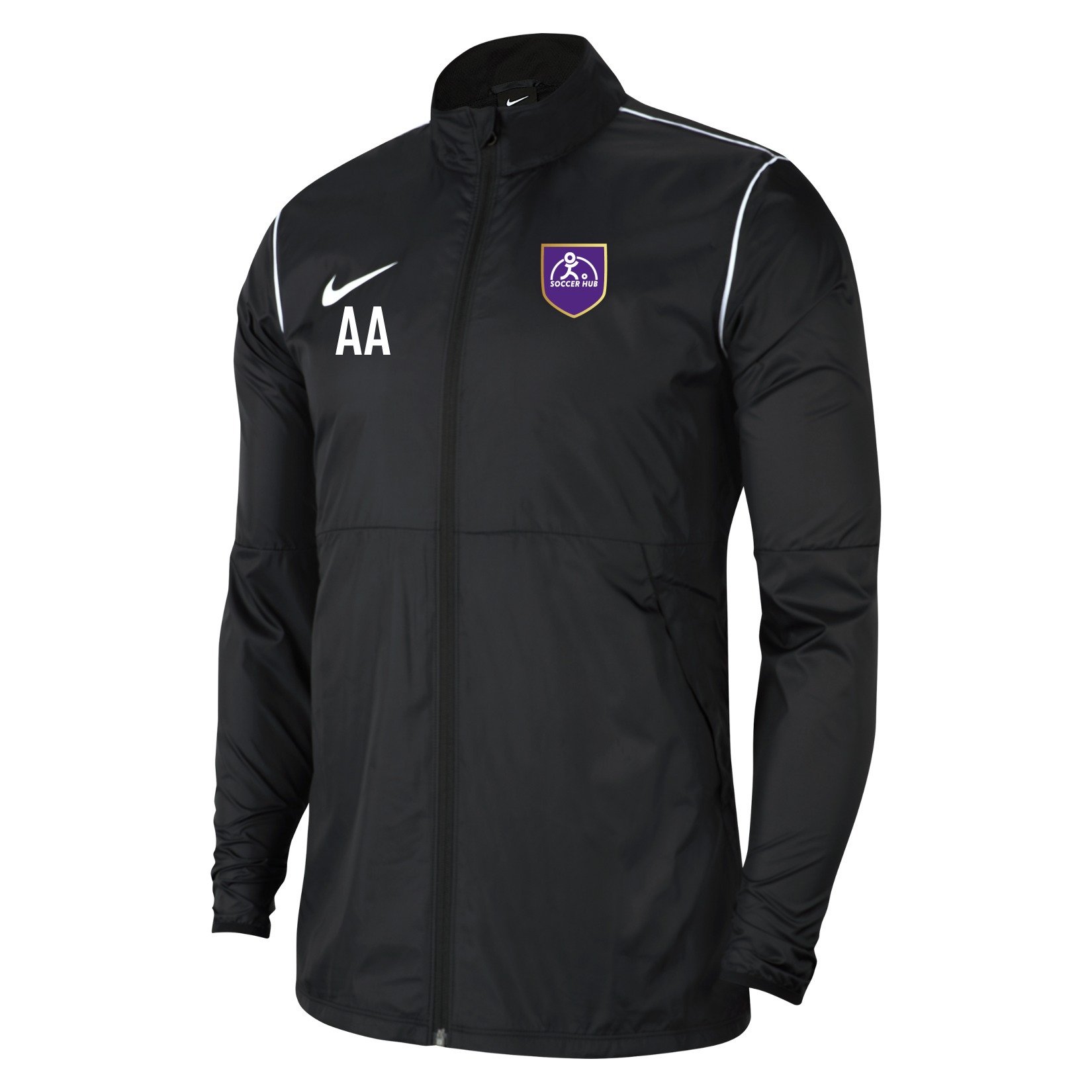 Nike Park 20 Repel Rain Jacket - Black/White/White