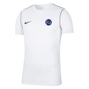 Nike Park 20 Short Sleeve Training Tee - White/Black/Black