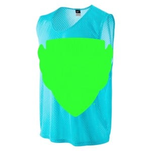 Nike Team Scrimmage Swoosh Bib - Turquoise Blue/Black