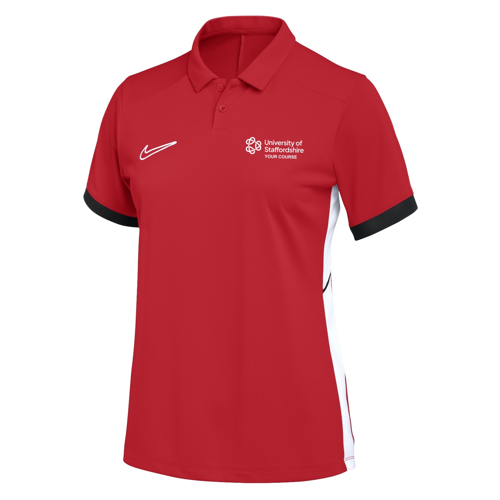 Nike Dri-FIT Academy 25 Polo (W) - University Red/Gym Red/White