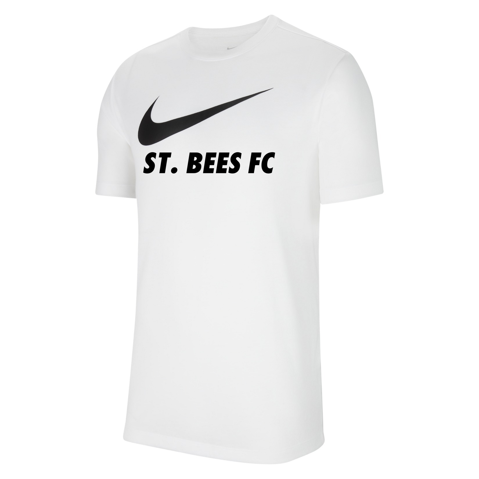 Nike Team Club 20 Swoosh Tee (M) - White/Black