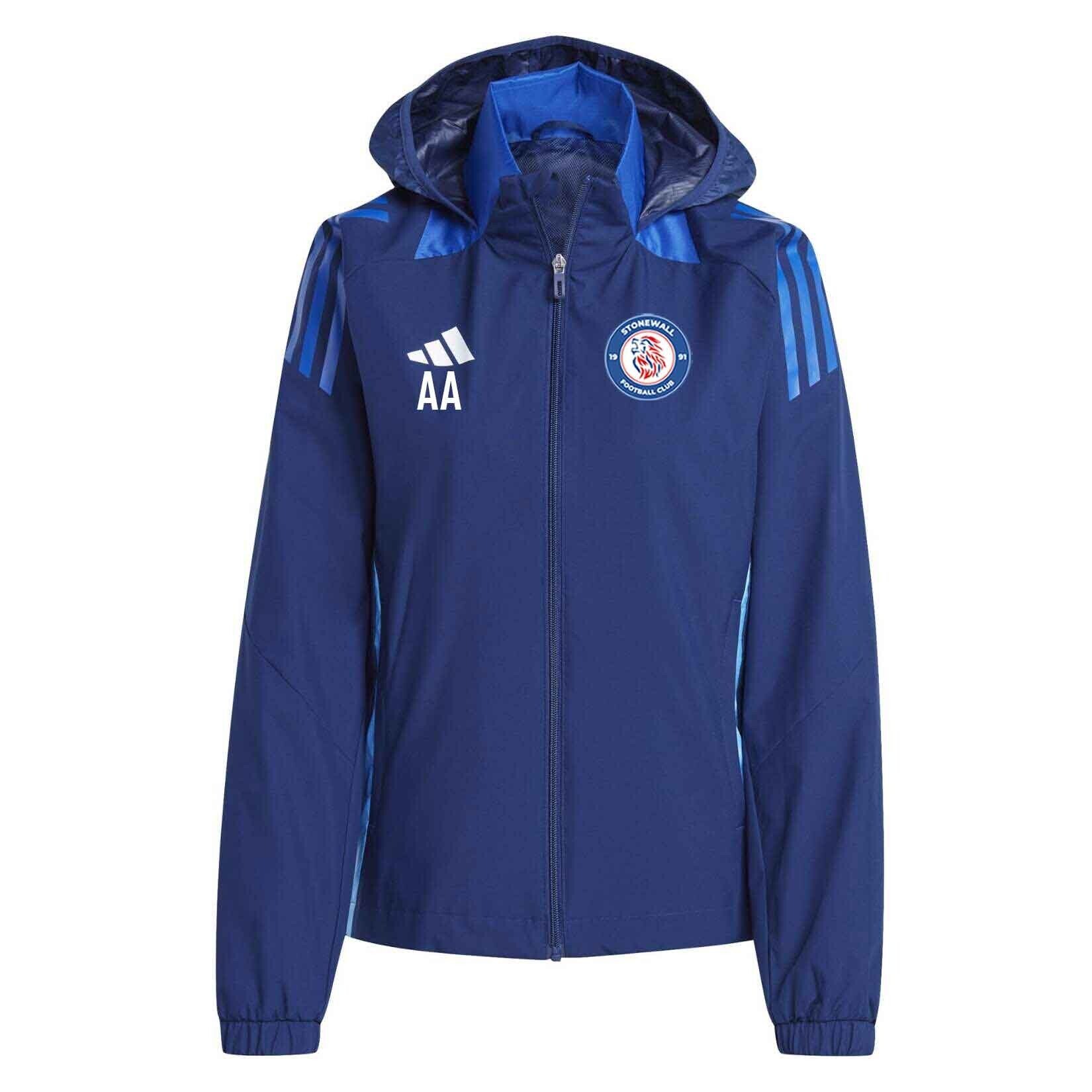 adidas Tiro 24 Competition All-Weather Jacket (W) - Team navy blue/team royal blue/white
