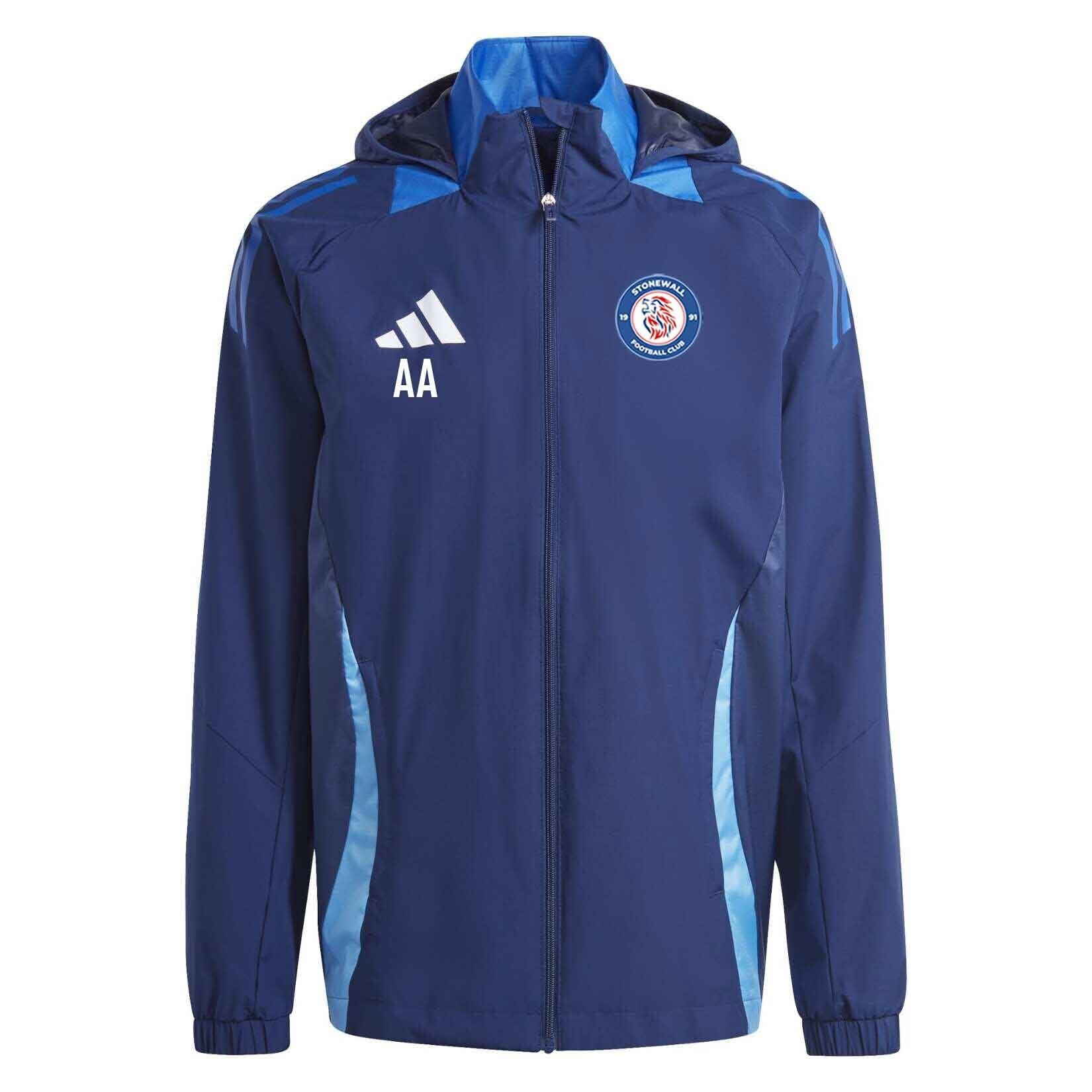 adidas Tiro 24 Competition All-Weather Jacket - Team navy blue/team royal blue/white