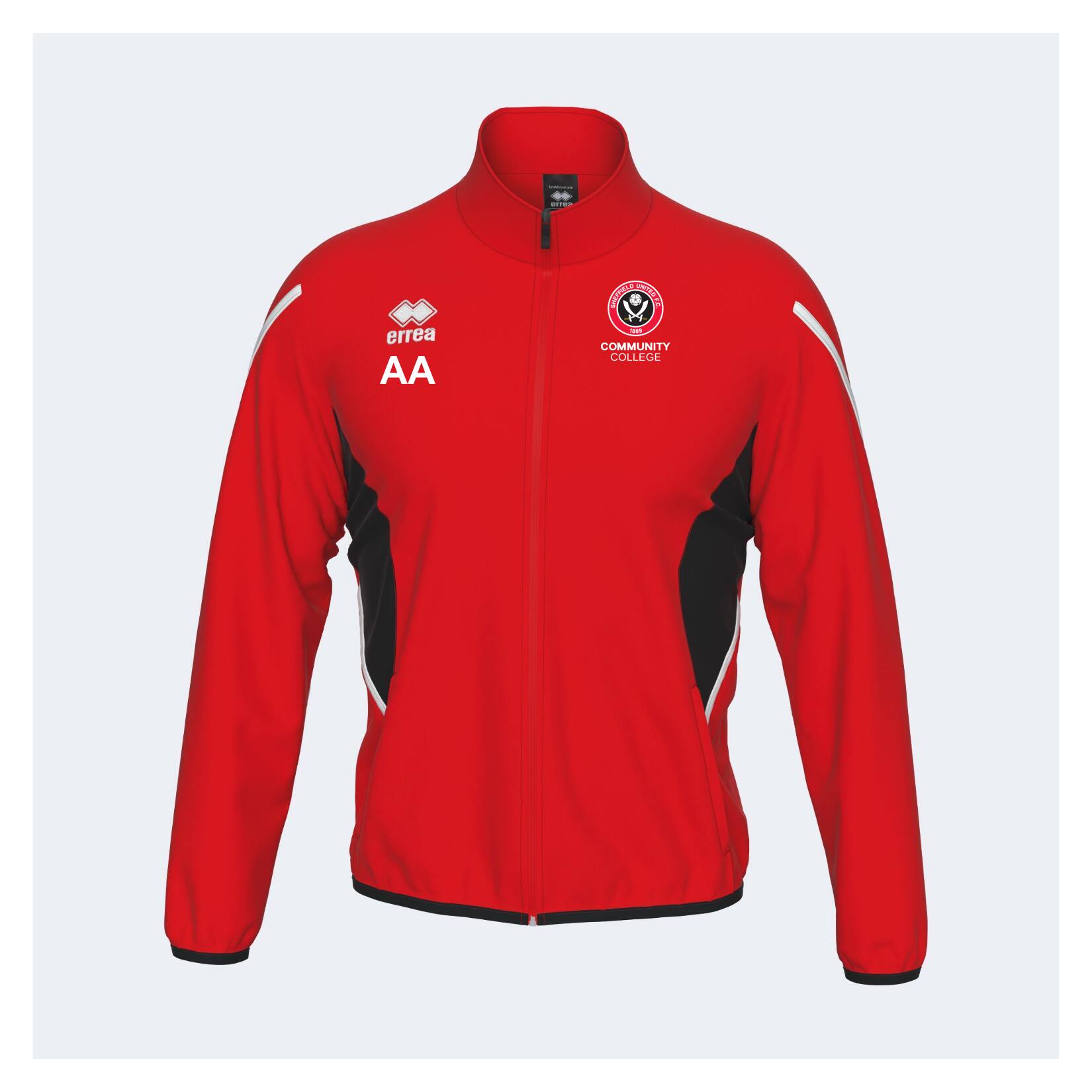 Errea Christopher Full Zip Track Jacket - red/black/white