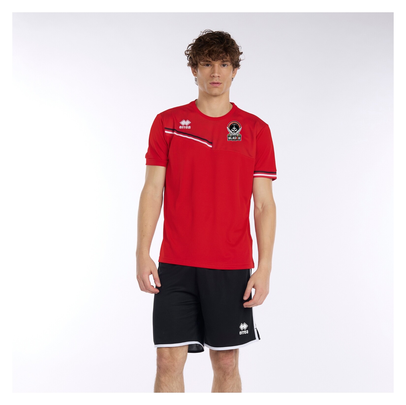 Errea Evan Jersey/Shirt - Red/Black/White