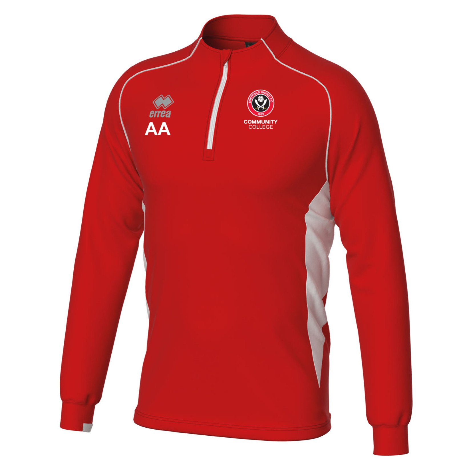 Errea Dynamic 1/4 Zip Sweatshirt - red/white
