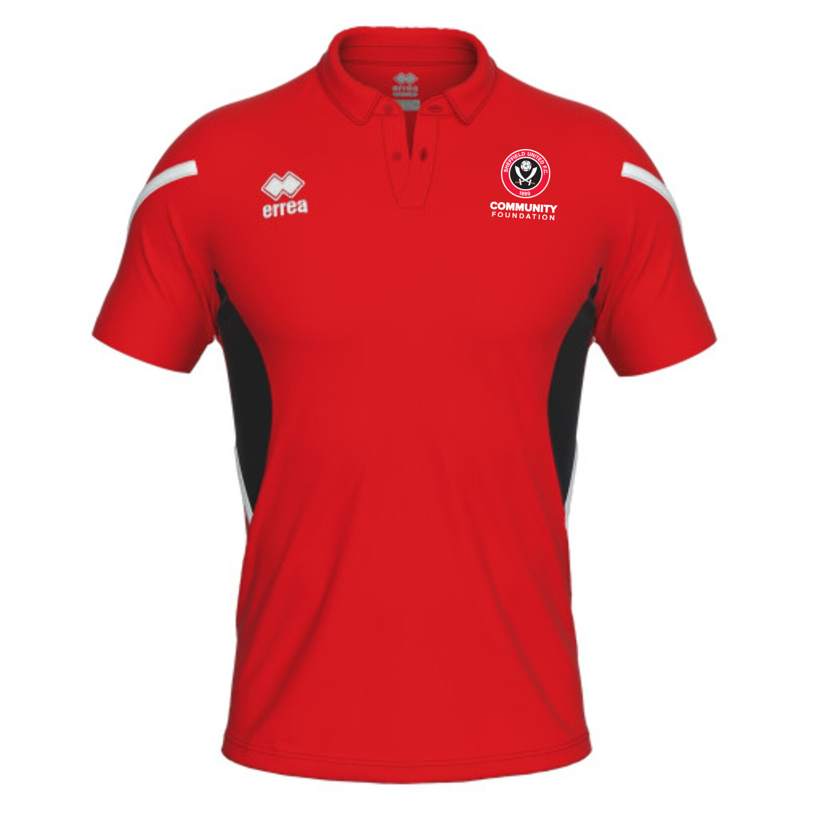 Errea Clark Mens Polo - red/black/white