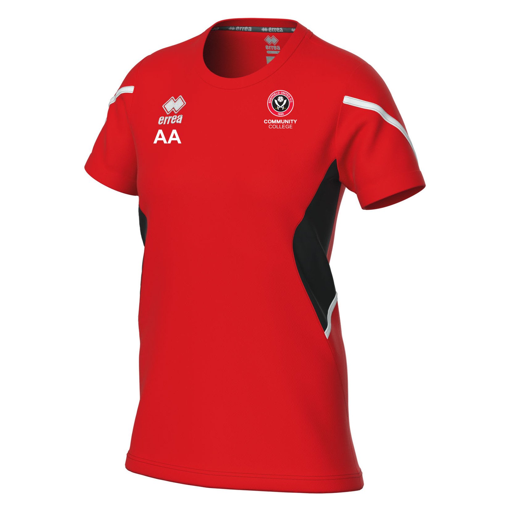 Errea Corinne Short Sleeve Jersey (W) - RED/BLACK/WHITE