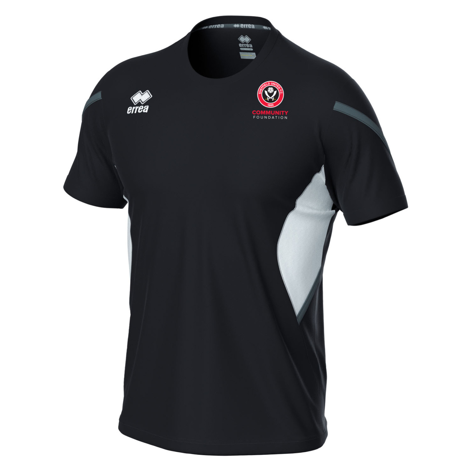 Errea Curtis Short Sleeve Jersey - BLACK/WHITE/ANTHRACITE