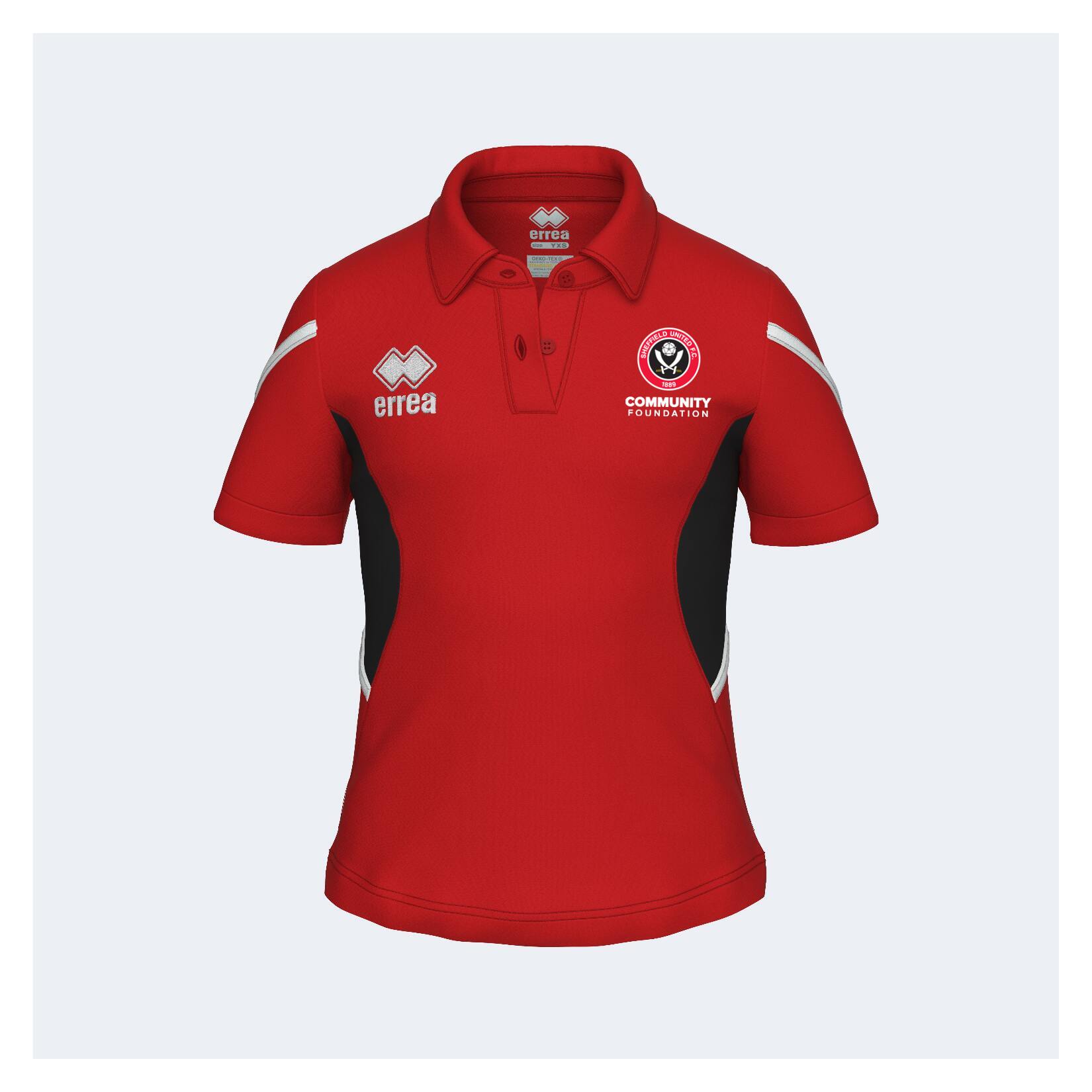 Errea Carmen Womens Polo - red/black/white