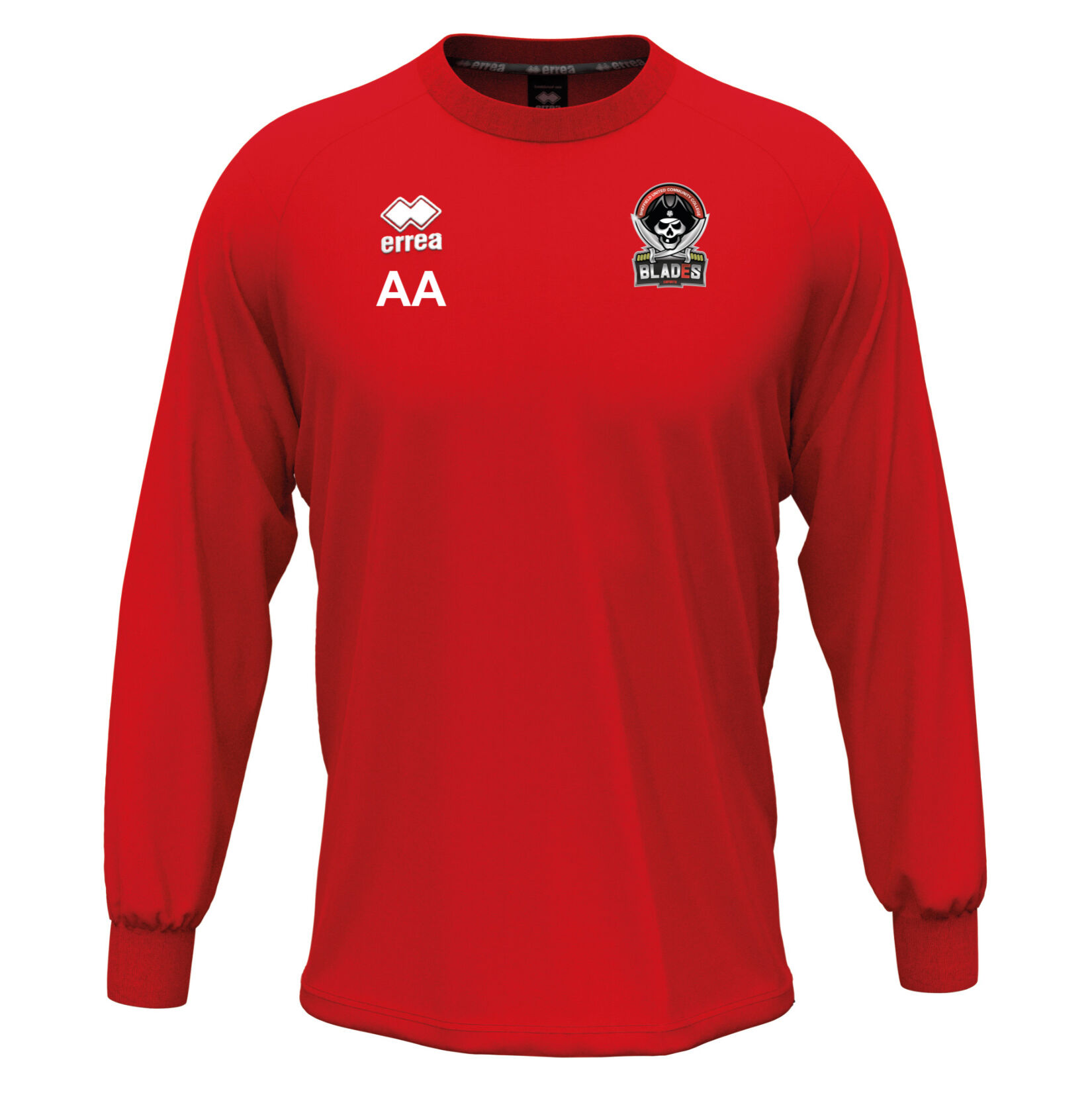Errea Madison Training Sweat Top - Red