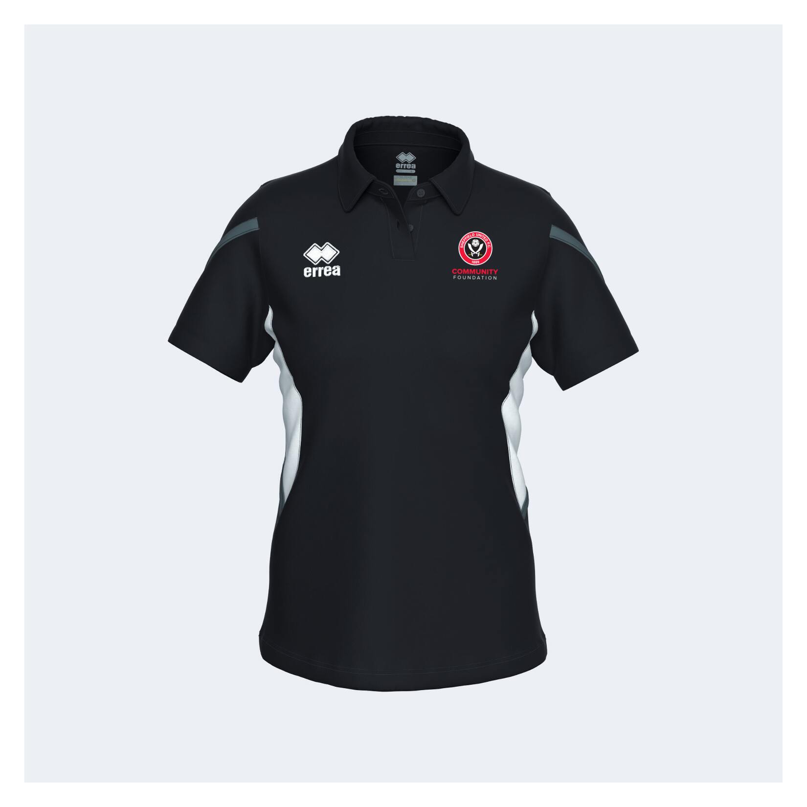Errea Carmen Womens Polo - black/white/anthracite