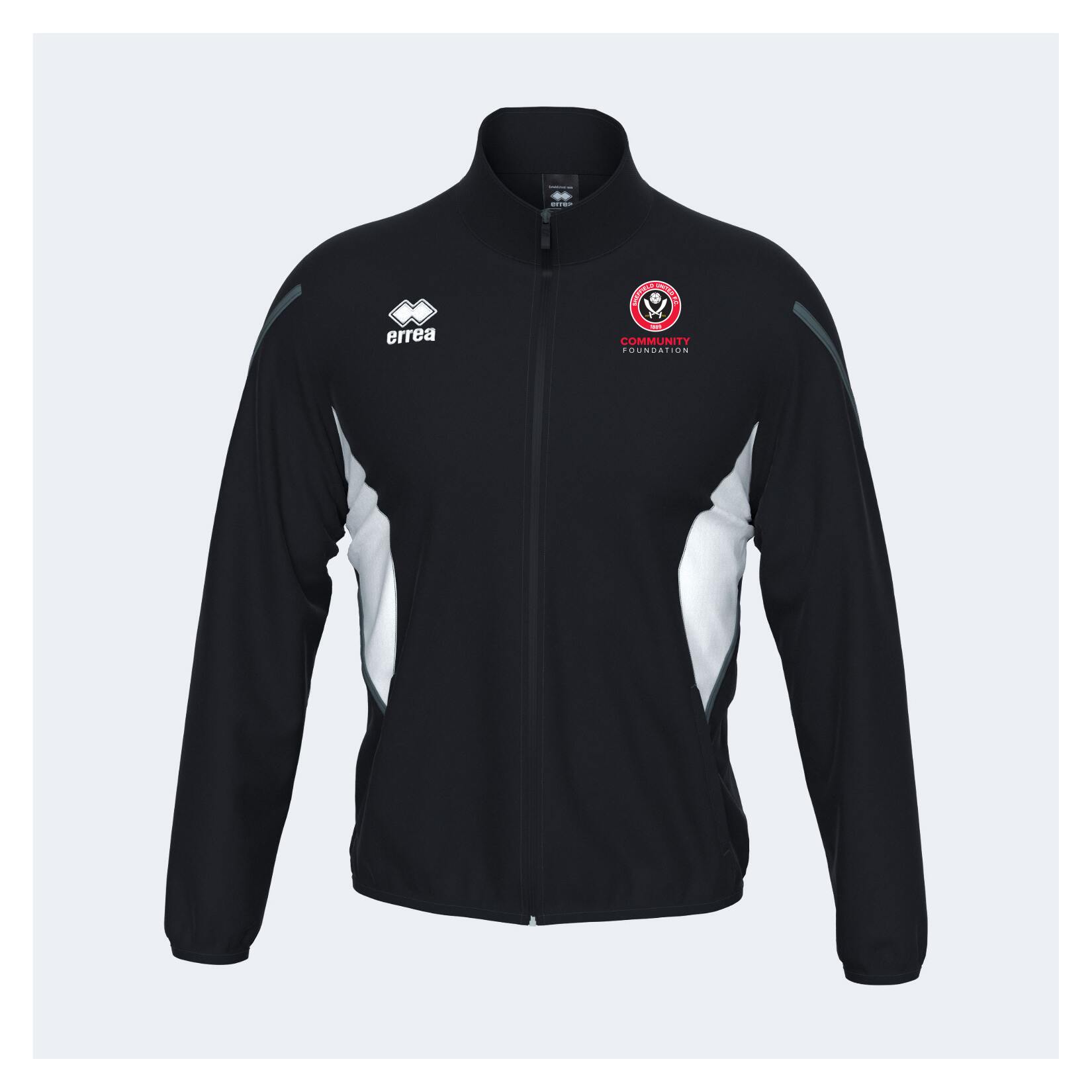 Errea Christopher Full Zip Track Jacket - black/white/anthracite