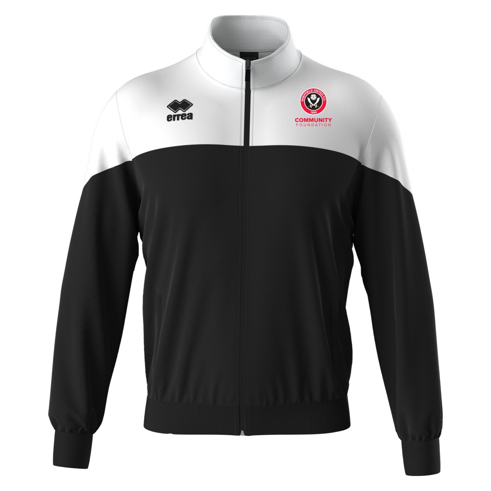 Errea Buddy Tracksuit Jacket - Black/White