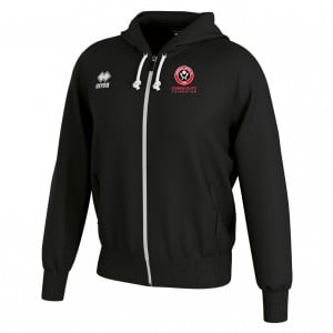 Errea Jacob Zip Thru Hoodie Black