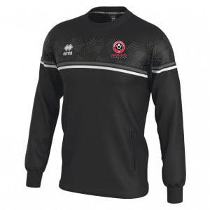 Errea Davis Warm Up Sweatshirt Black-Anthracite-White