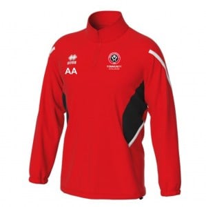 Errea Charles 1/4 Zip Training Top - Red/Black/White