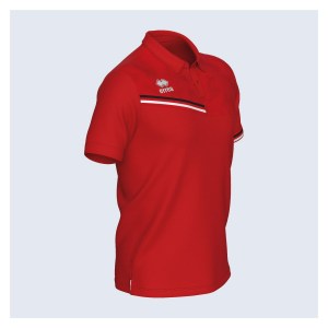 Errea Emir Polo Shirt - Red/Black/White