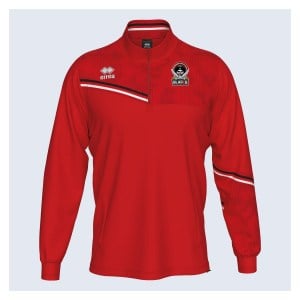 Errea Elias Quarter Zip Training Top - Red/Black/White