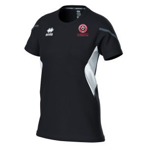 Errea Corinne Short Sleeve Jersey (W) - BLACK/WHITE/ANTHRACITE