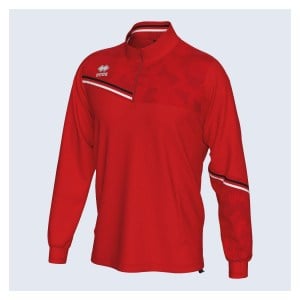 Errea Elias Quarter Zip Training Top - Red/Black/White