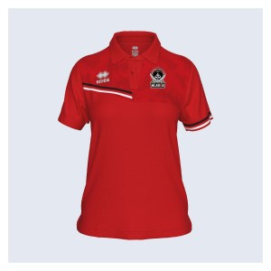 Errea Eden Polo Shirt (W) - Red/Black/White