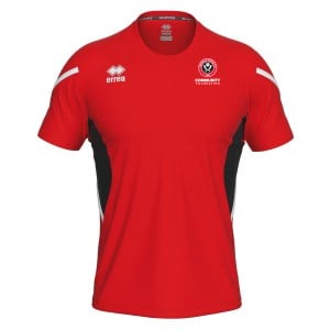 Errea Curtis Short Sleeve Jersey - RED/BLACK/WHITE