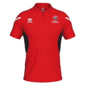Errea Clark Mens Polo - red/black/white