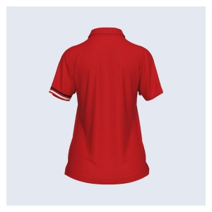 Errea Eden Polo Shirt (W) - Red/Black/White