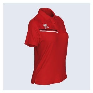 Errea Eden Polo Shirt (W) - Red/Black/White