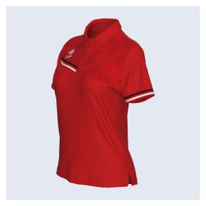 Errea Eden Polo Shirt (W) - Red/Black/White