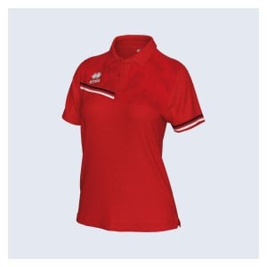 Errea Eden Polo Shirt (W) - Red/Black/White
