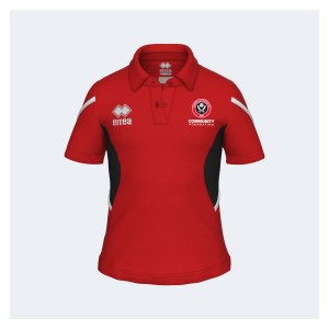 Errea Carmen Womens Polo - red/black/white