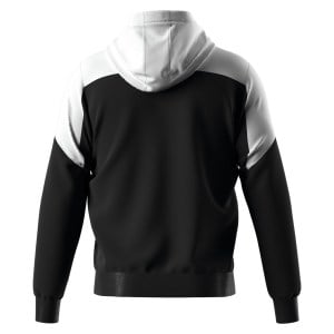 Errea Ben Full Zip Fleece Hoodie - Black/White