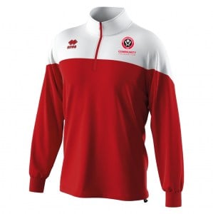 Errea Blake 1/4 Zip Drill Top - Red/White