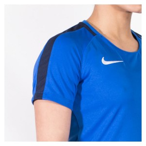 Nike Womens Academy 18 Short Sleeve Top (w) Royal Blue-Obsidian-White