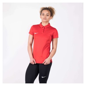 Nike Womens Academy 18 Performance Polo (w) University Red-Gym Red-White