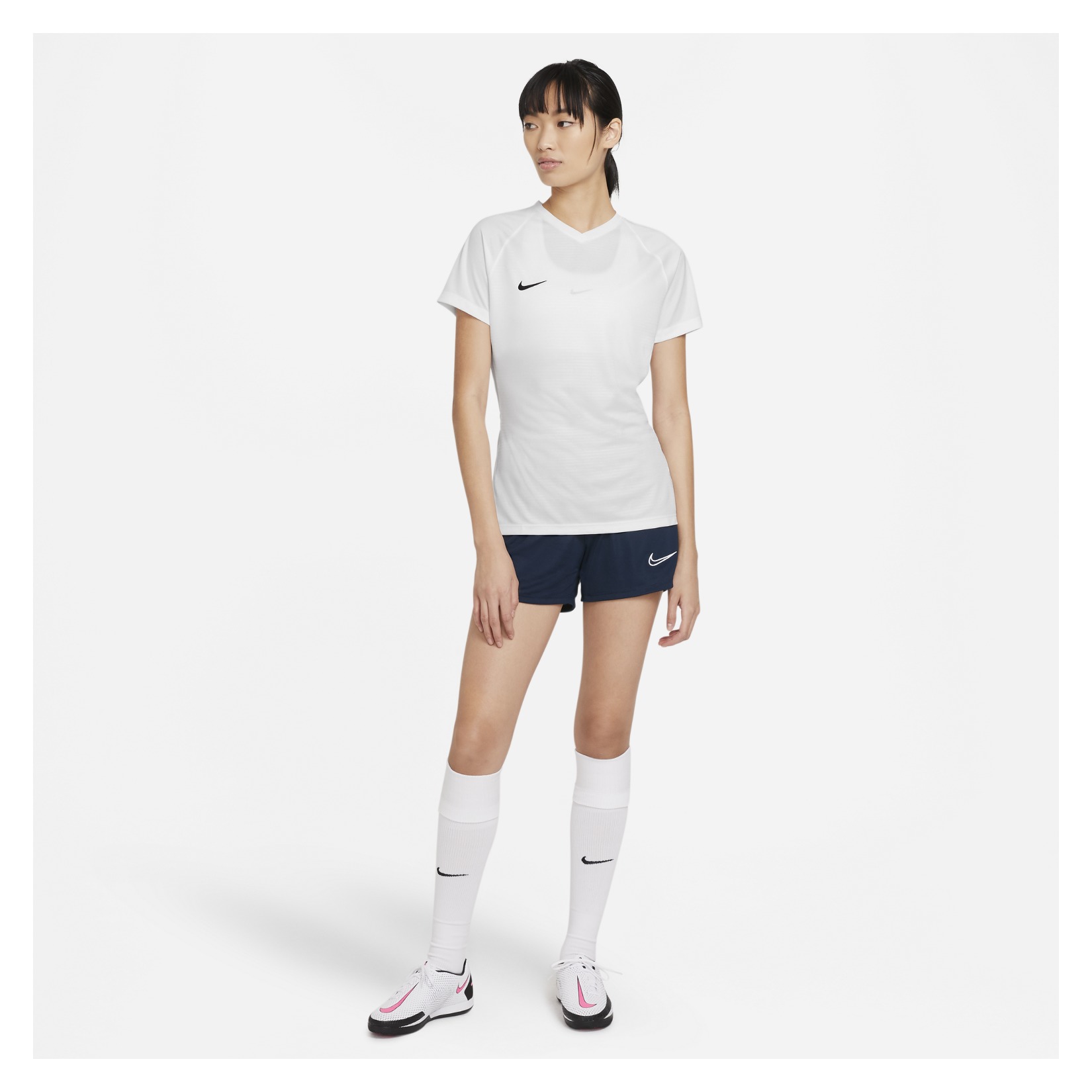 Nike Womens Academy 21 Training Shorts (W) Obsidian-White-White-White