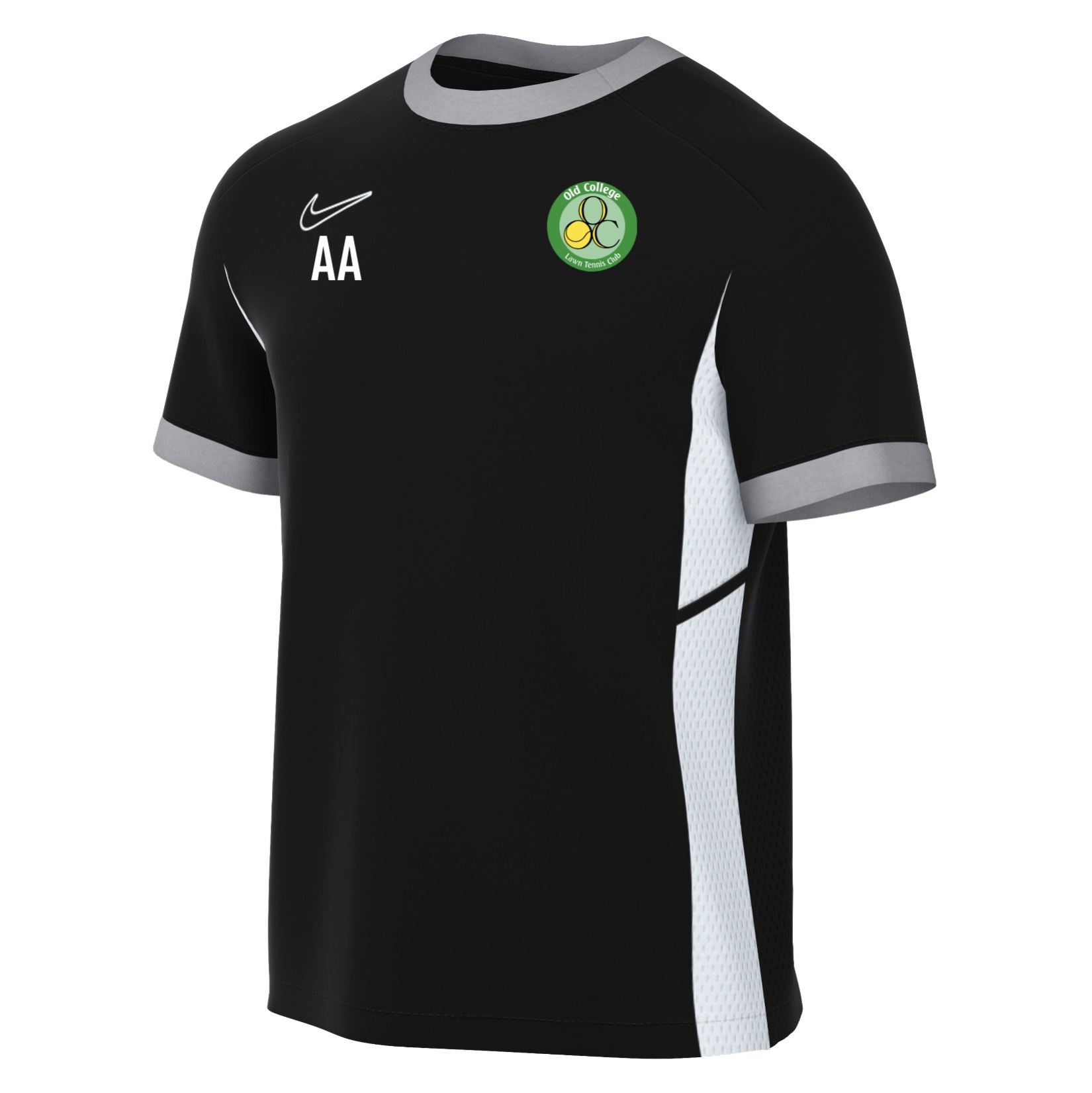Nike Academy 25 Short-Sleeve Training Top - Black/White/White