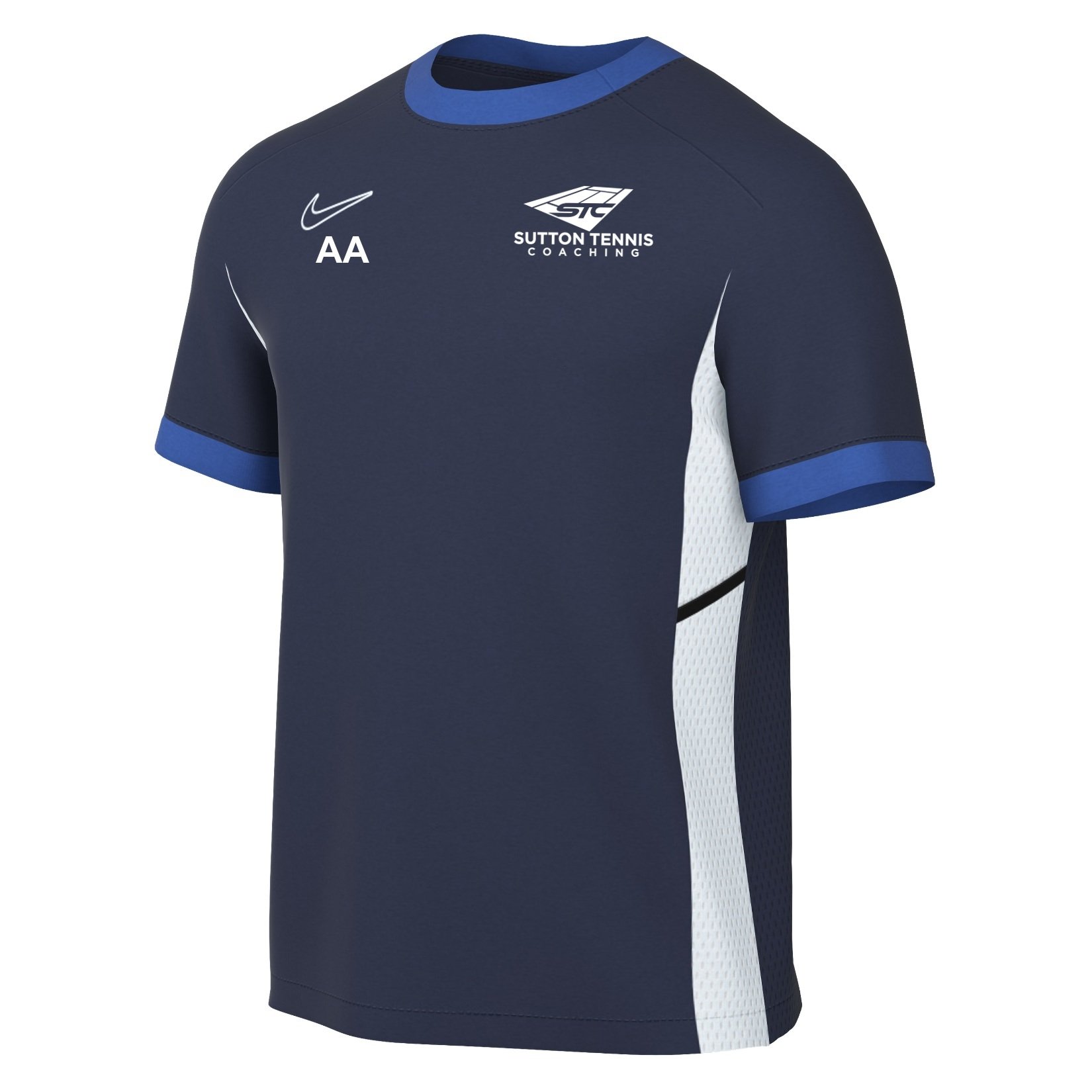 Nike Academy 25 Short-Sleeve Training Top - Obsidian/Royal Blue/White