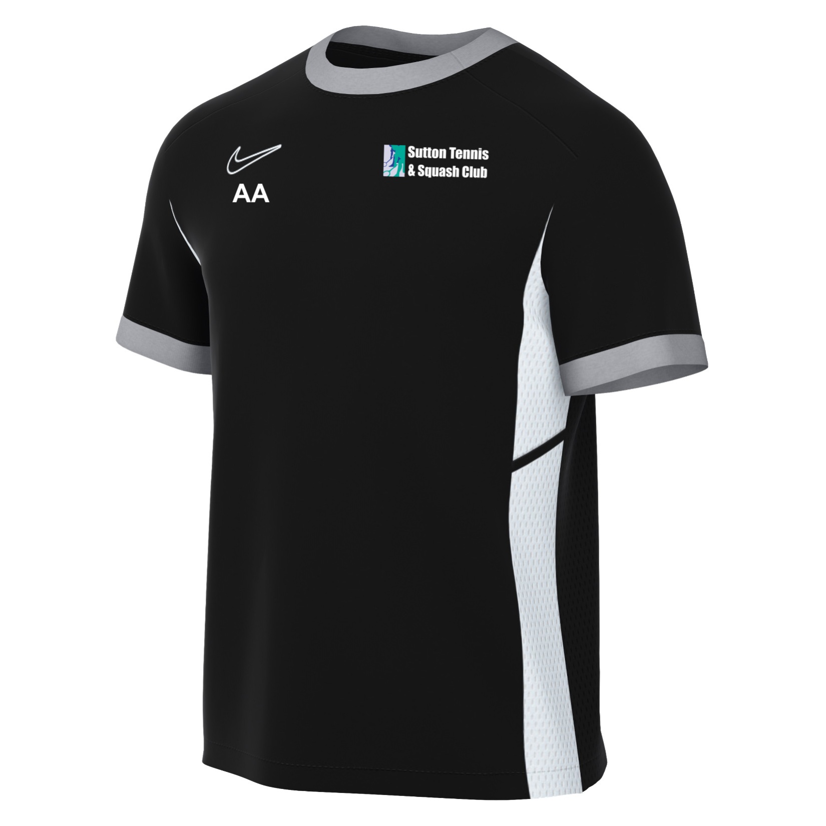 Nike Academy 25 Short-Sleeve Training Top - Black/White/White