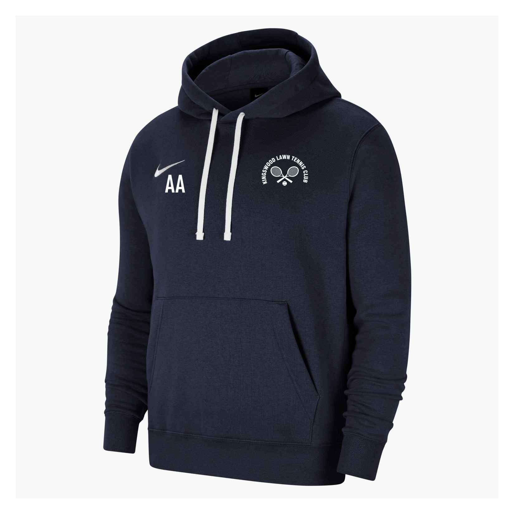 Nike Team Club 20 Fleece Hoodie (M) - Obsidian/White/White
