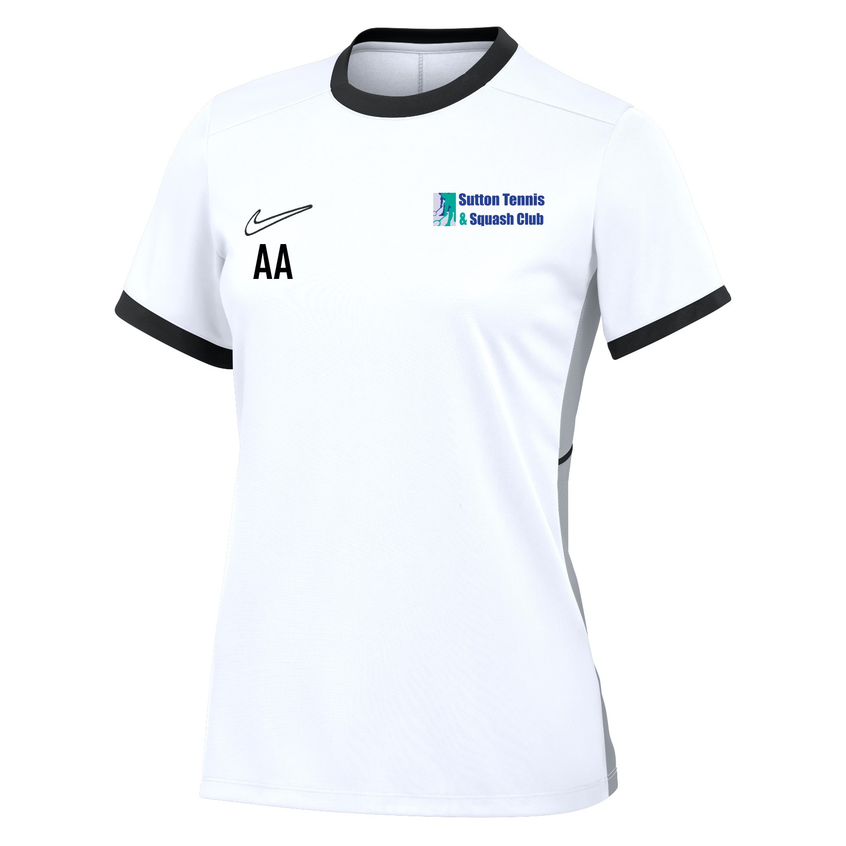 Nike Academy 25 Short-Sleeve Training Top (W) - White/Black/Black