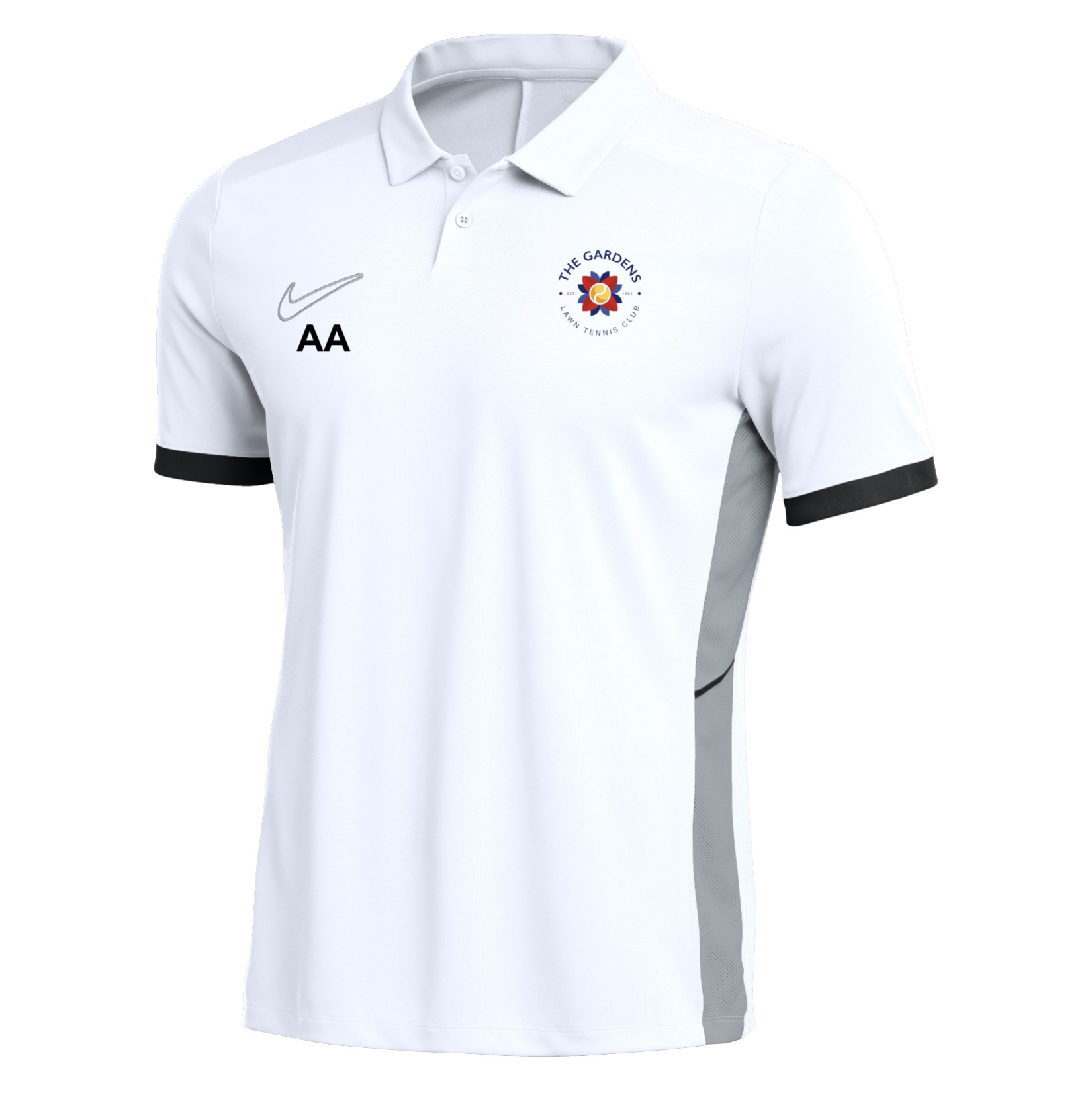 Nike Dri-FIT Academy 25 Polo - White/Black/Black