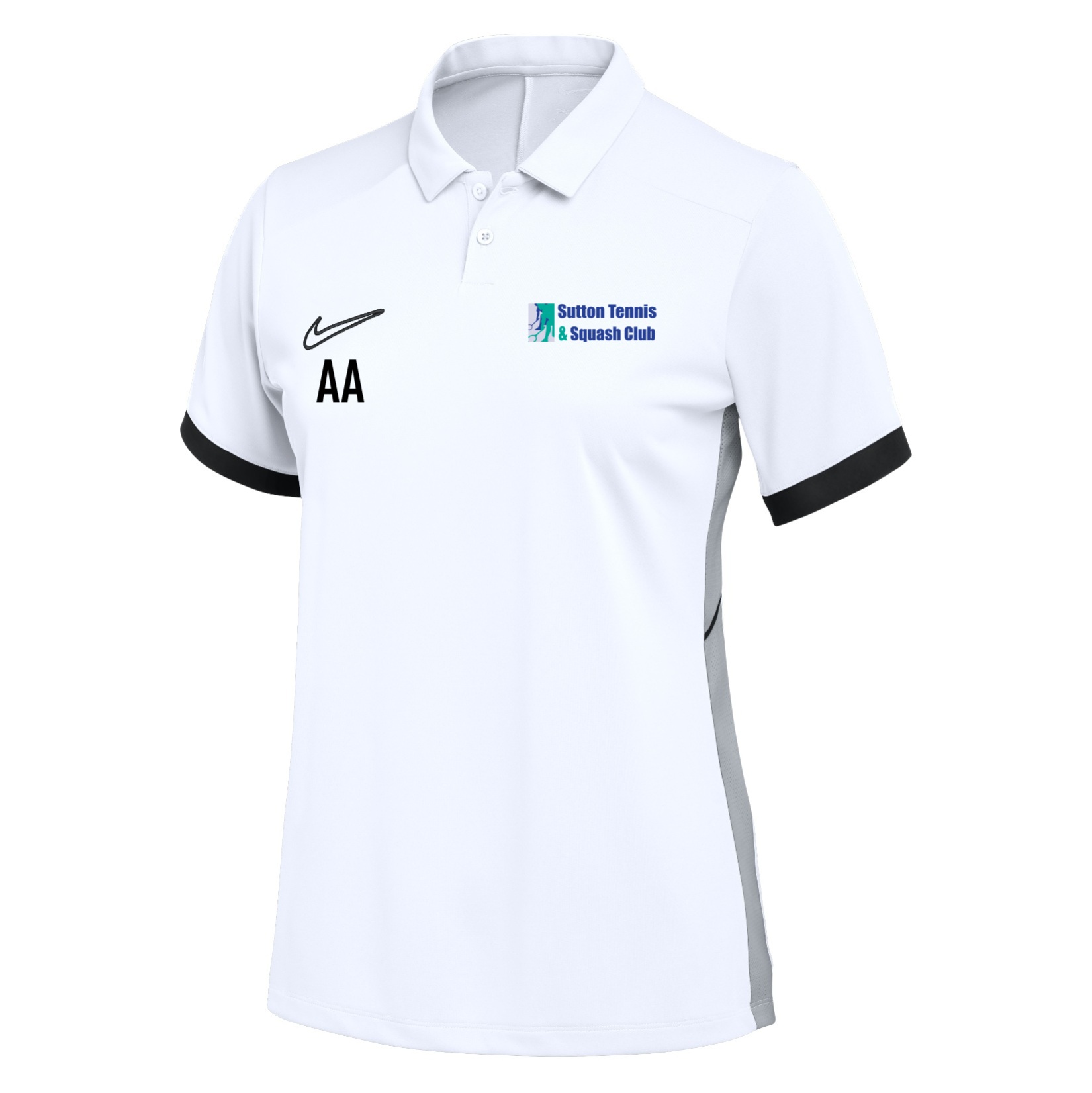 Nike Dri-FIT Academy 25 Polo (W) - White/Black/Black