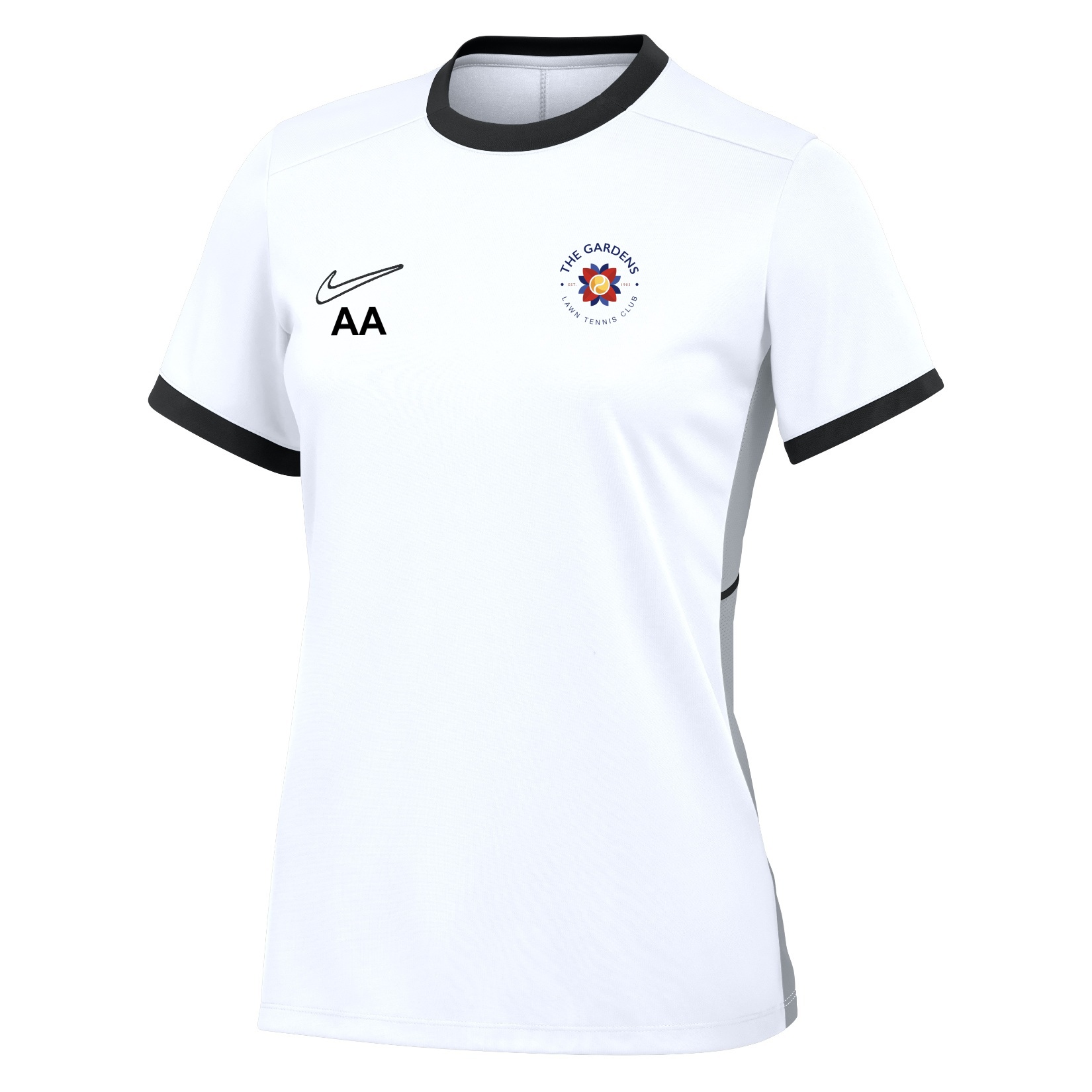 Nike Academy 25 Short-Sleeve Training Top (W) - White/Black/Black