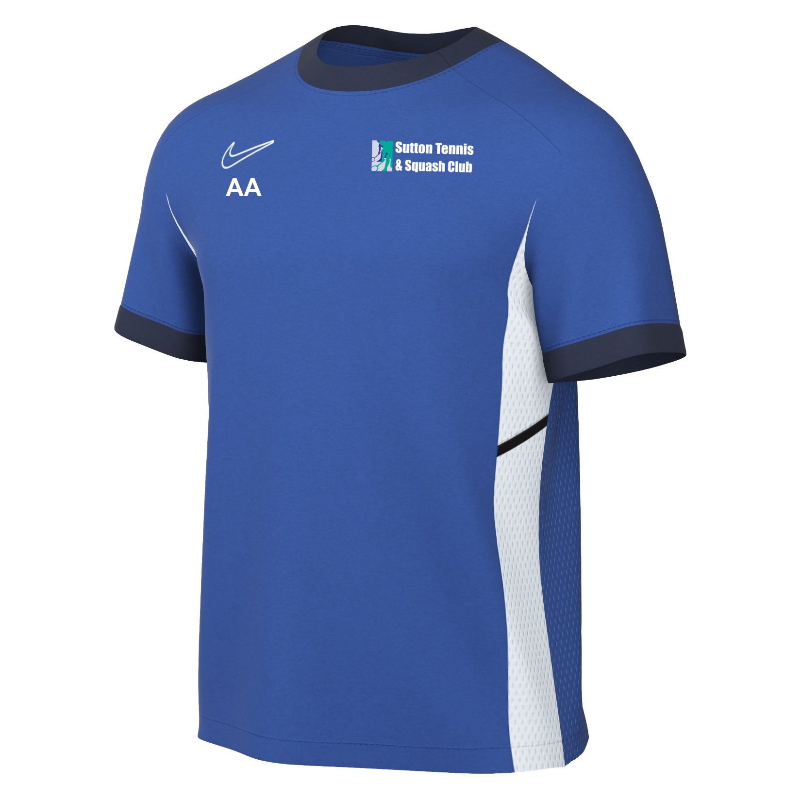 Nike Academy 25 Short-Sleeve Training Top - Royal Blue/Obsidian/White