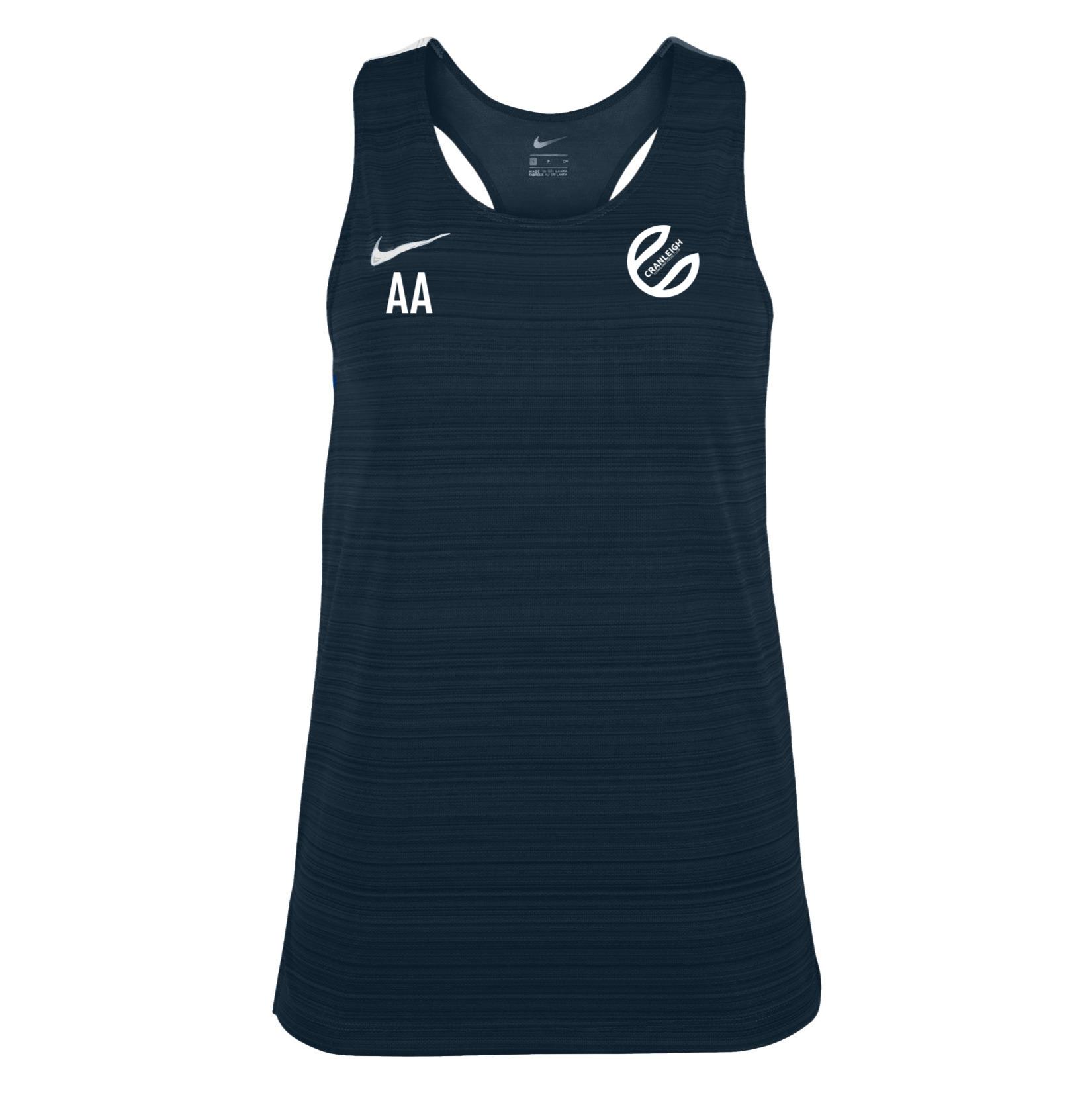 Zelus-Nike Dry Miler Singlet (W) - Obsidian/White