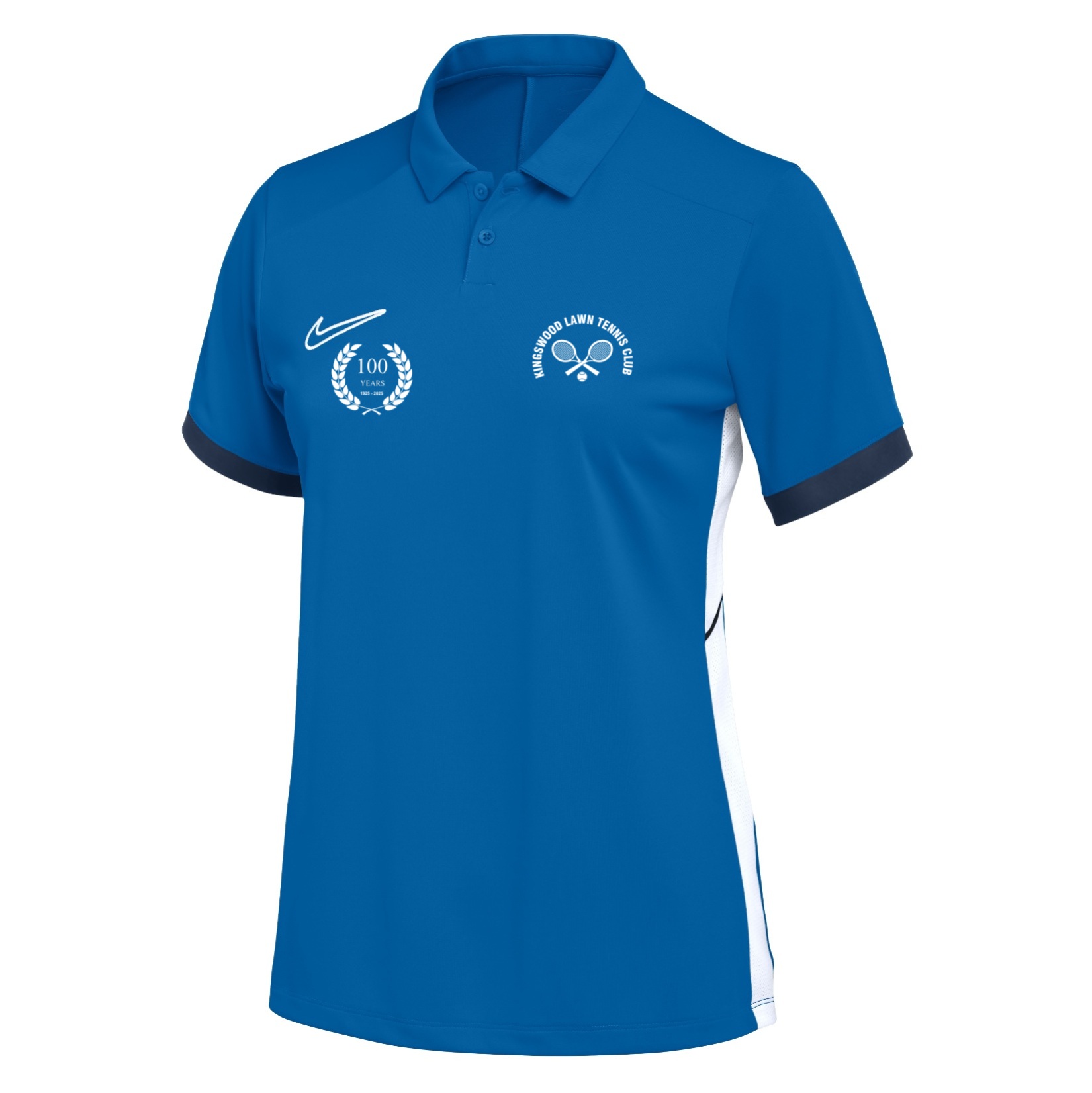 Nike Dri-FIT Academy 25 Polo (W) - Royal Blue/Obsidian/White